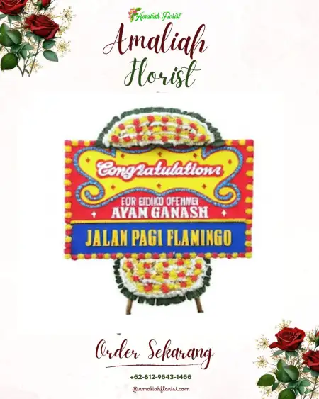 Sewa Papan Bunga Baleasri